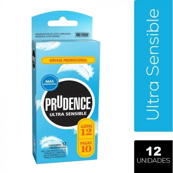 Preservativos Prudence Ultra Sensible x 12 Unidades