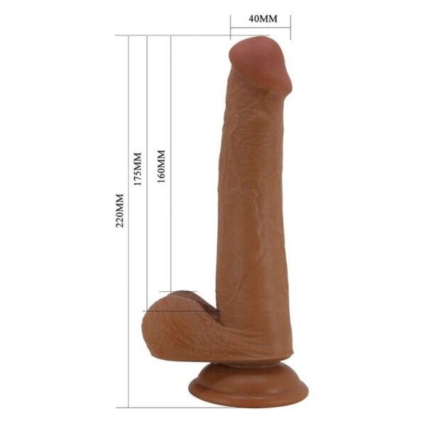 Tallen Dildo Realista Piel Deslizable 22 cm - Moca