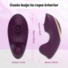 Vibrador y Succionador con Control Remoto Dalia